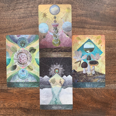 Season cards from the Faceted Garden Oracle