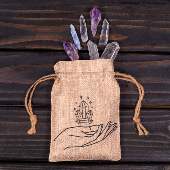 Hand and Crystals deck bag