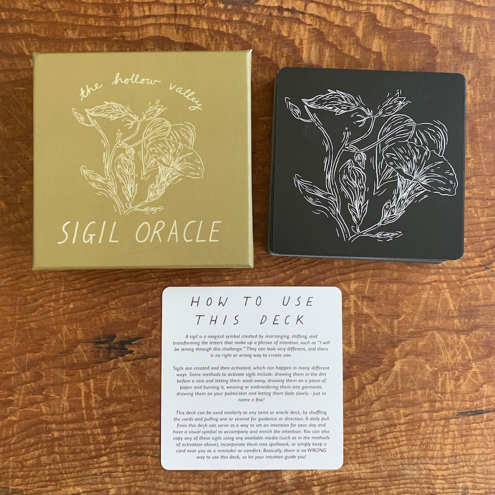 Hollow Valley Sigil Oracle box and instruction card