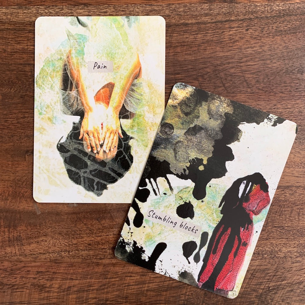 Two cards from the Life Design 2.0 oracle deck