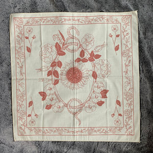 hand printed cotton altar cloth by indie artist Leila + Olive. 