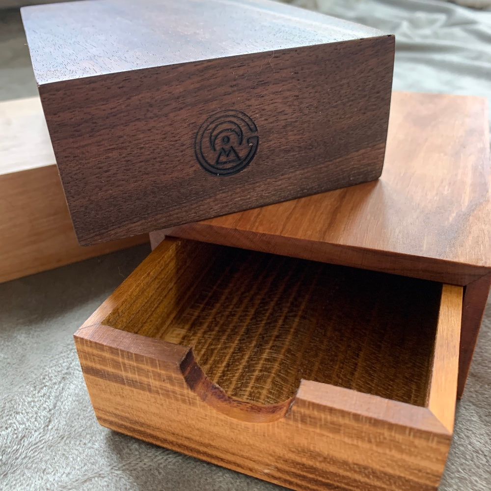 Wooden catalog-style deck box
